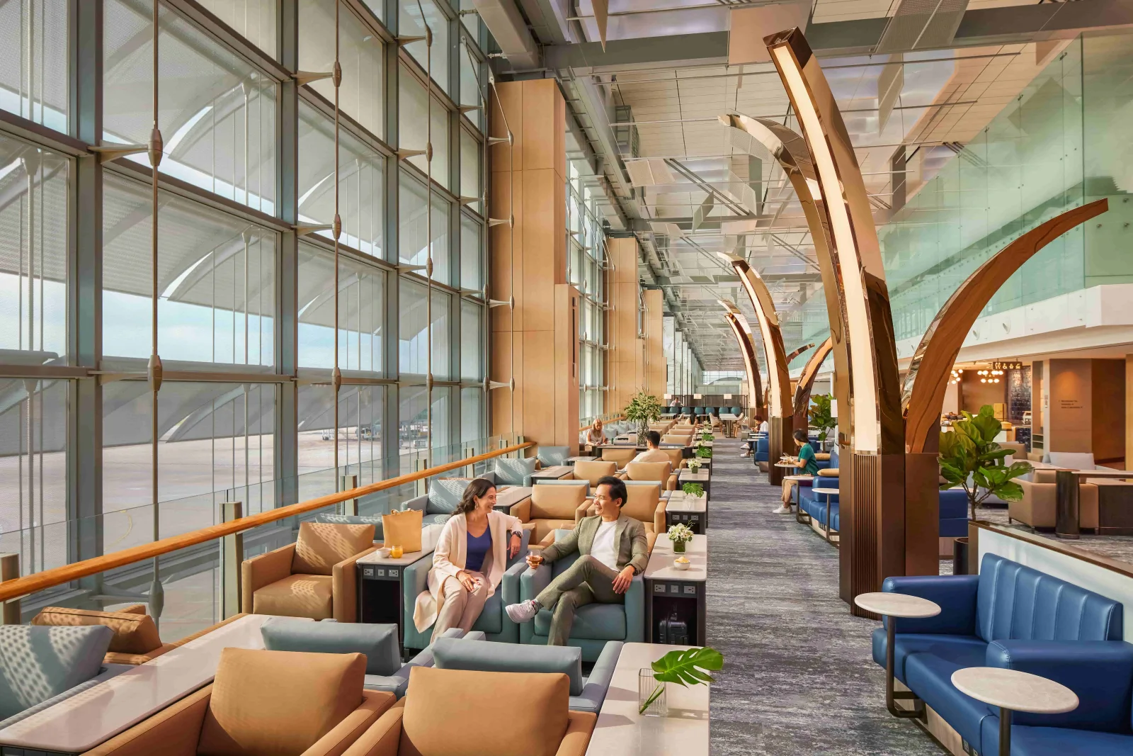 Singapore Airlines KrisFlyer Gold Lounge alfresco area, a transfer-partner reward worth protecting from points devaluation.