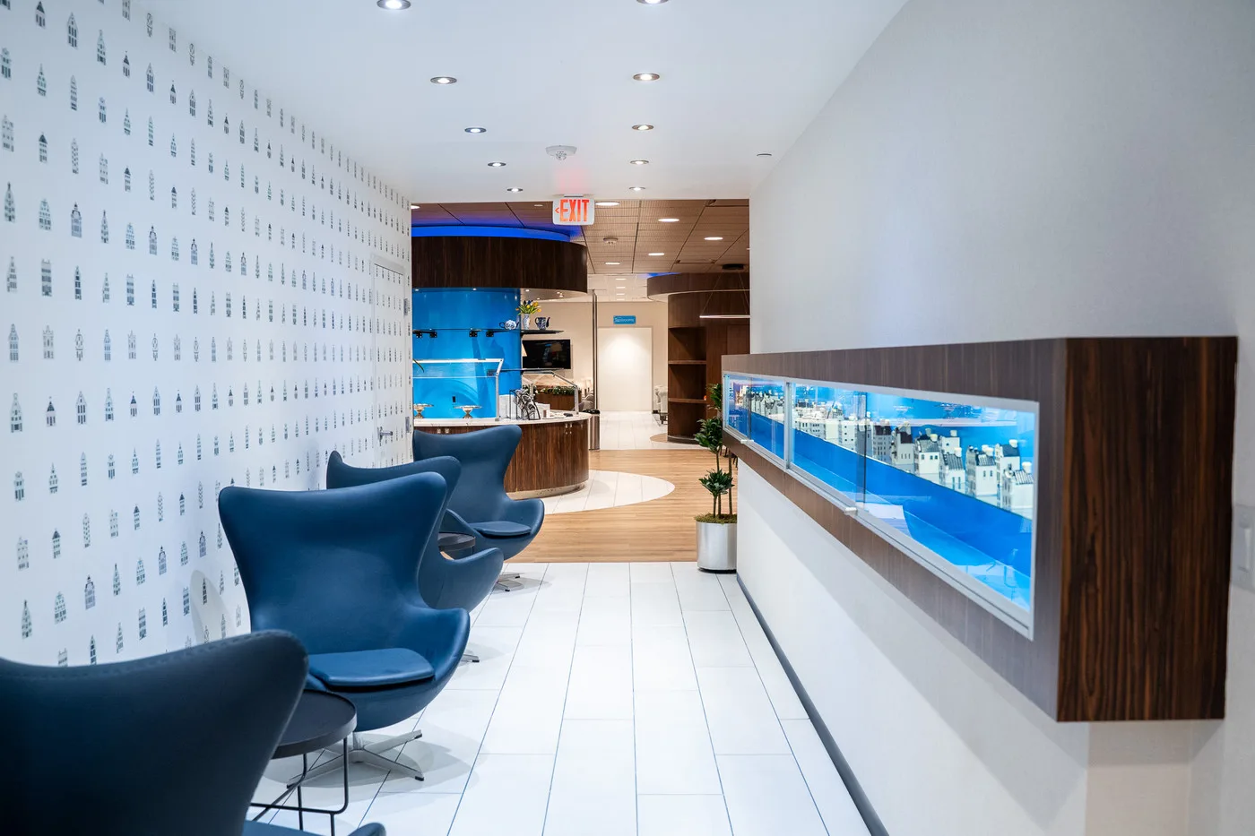 Flying Blue lounge interior, illustrating context for the Explorer article.