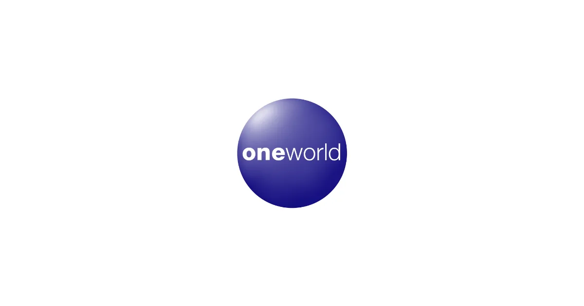 oneworld Alliance brand mark, the global airline alliance whose tier reciprocity gives Emerald, Sapphire and Ruby members benefits across every member carrier.