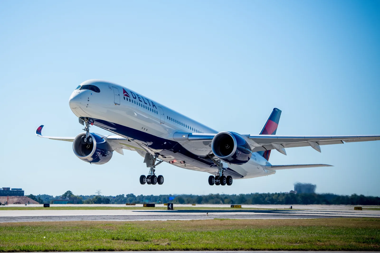Delta Air Lines Airbus A350, illustrating how SkyMiles and partner programmes price ultra-long-haul premium cabins.