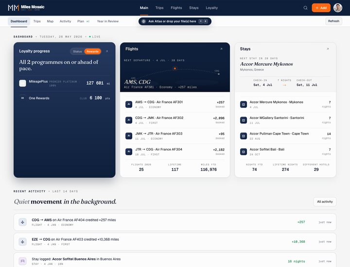 Free Explorer dashboard